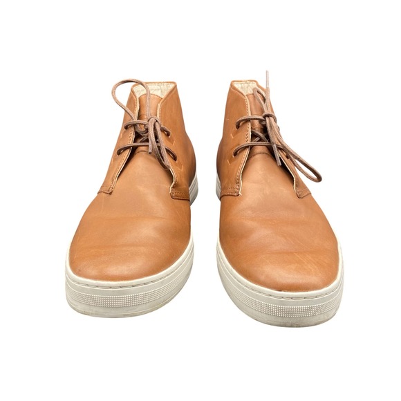 Sorel Caribou Mid Waterproof Leather Sneakers Mens 11 Tan Brown NM4198-215